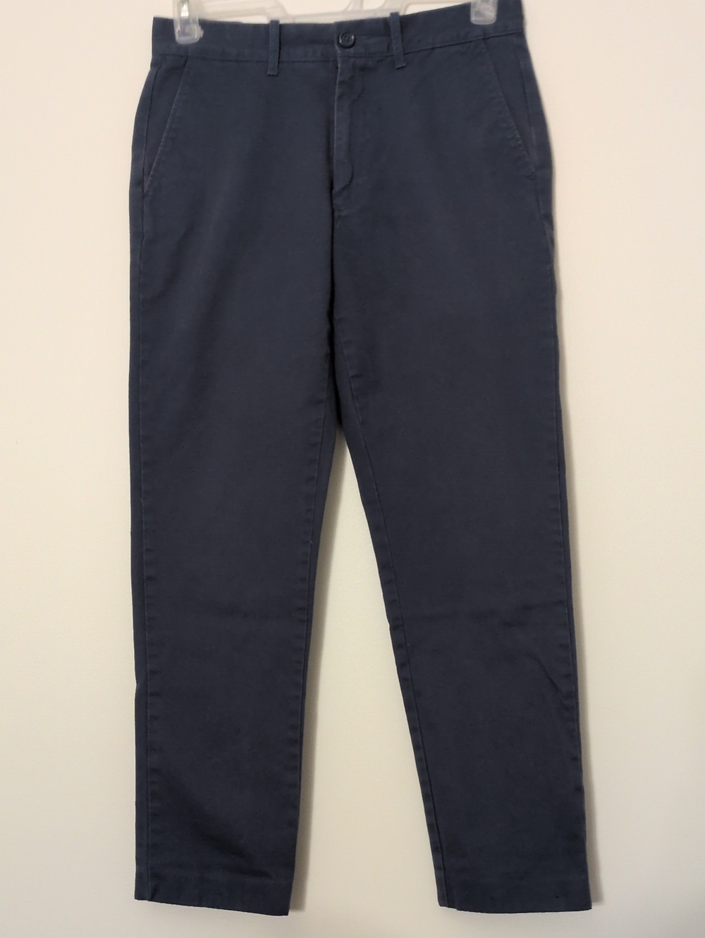J Crew The Sutton Men's Blue Chino Pants. 100% Cotton GUC Size 30x29 4 Pockets